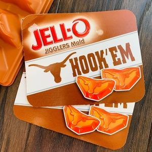 NEW Hook’em Jello mold set of 2